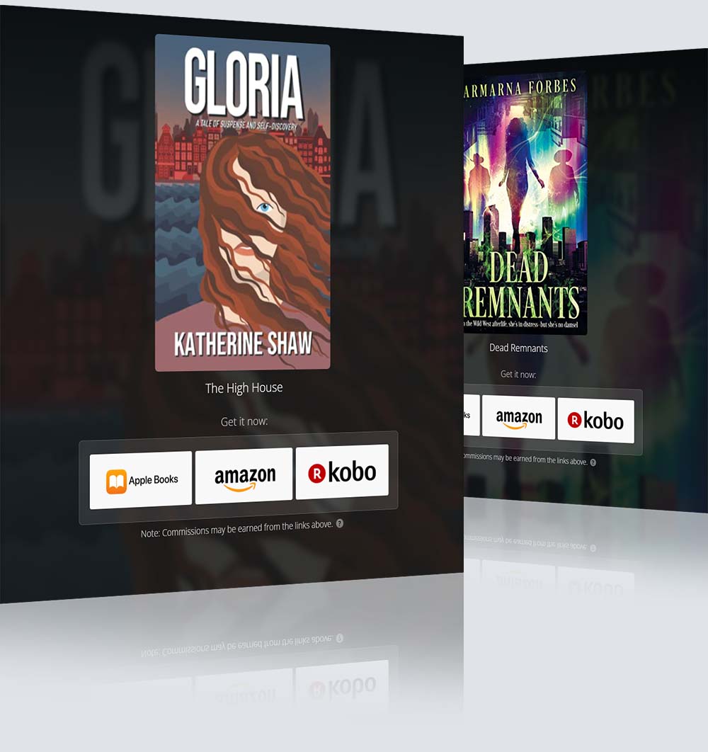 Booklinker books screens